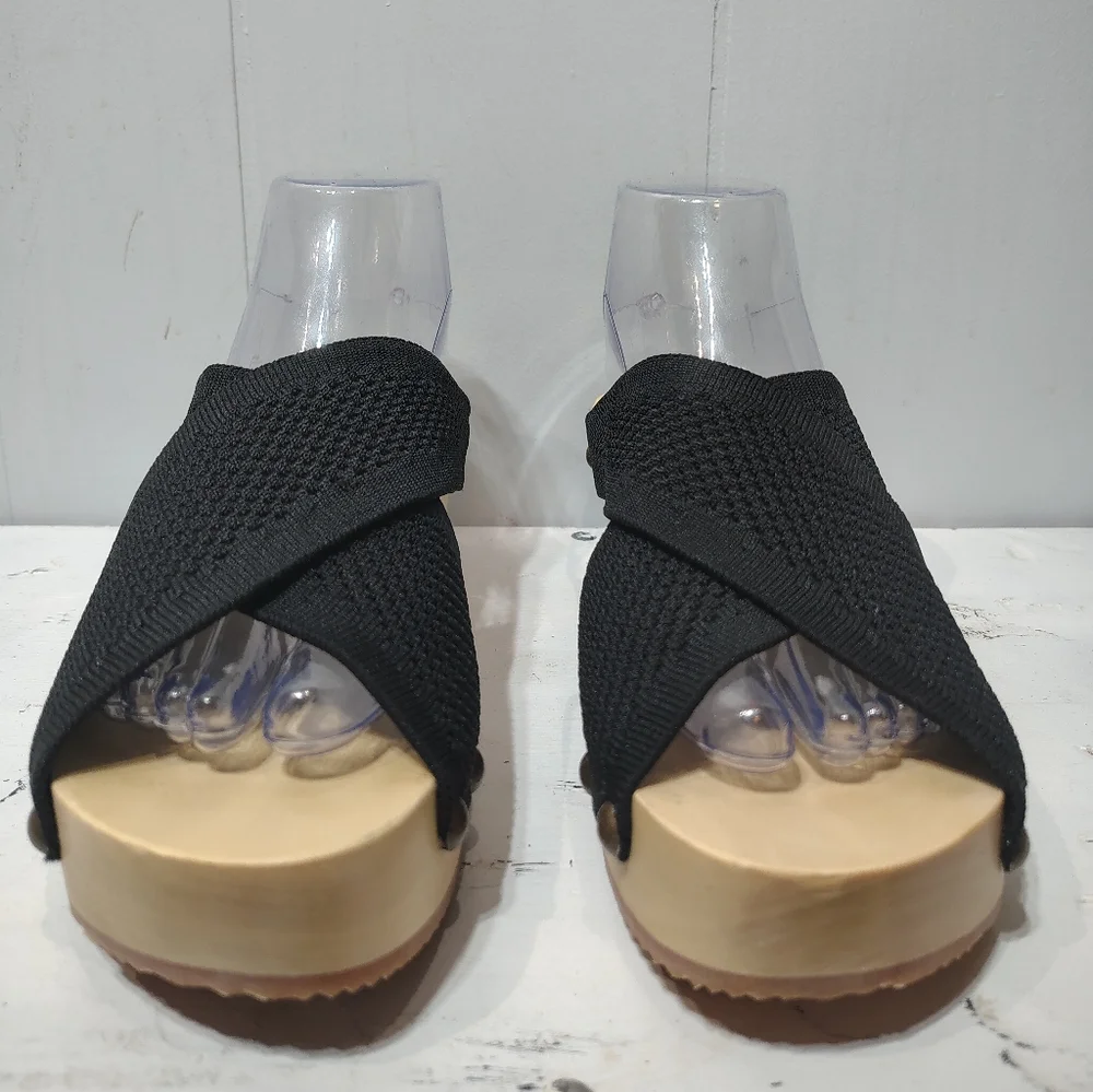 Jax & Bard‎ Libby Hill Black Leather Sandals Size 39 (8-8.5)